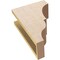 Ekena Millwork 5"W x 10"D x 15"H Classic Asheboro Rough Cedar Woodgrain TimberThane Corbel, Primed Tan CORUR05X10X15ASHRCPR - alternate 2